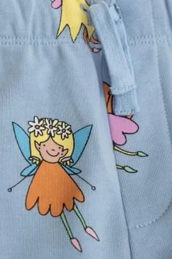 Stella McCartney Kids jasnoniebieski Spodnie dresowe z kolorowym nadrukiem