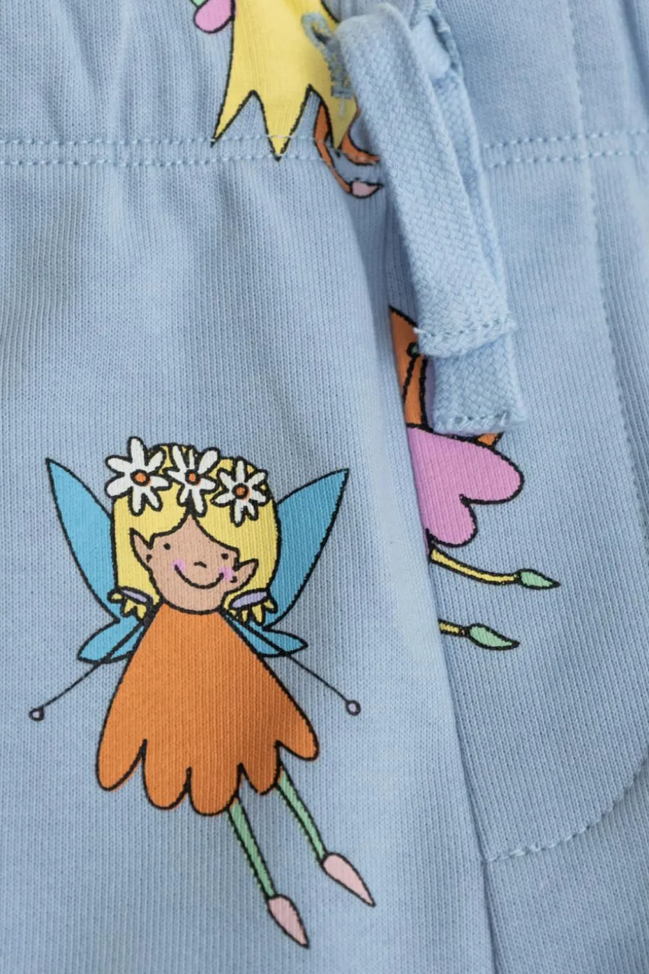 Stella McCartney Kids jasnoniebieski Spodnie dresowe z kolorowym nadrukiem
