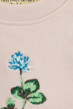 Stella McCartney Kids kremowy Bluza z motywem kwiatowym