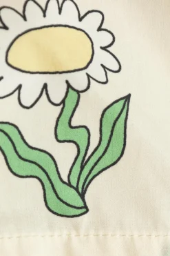 Stella McCartney Kids kremowy Bawełniane szoty z nadrukiem