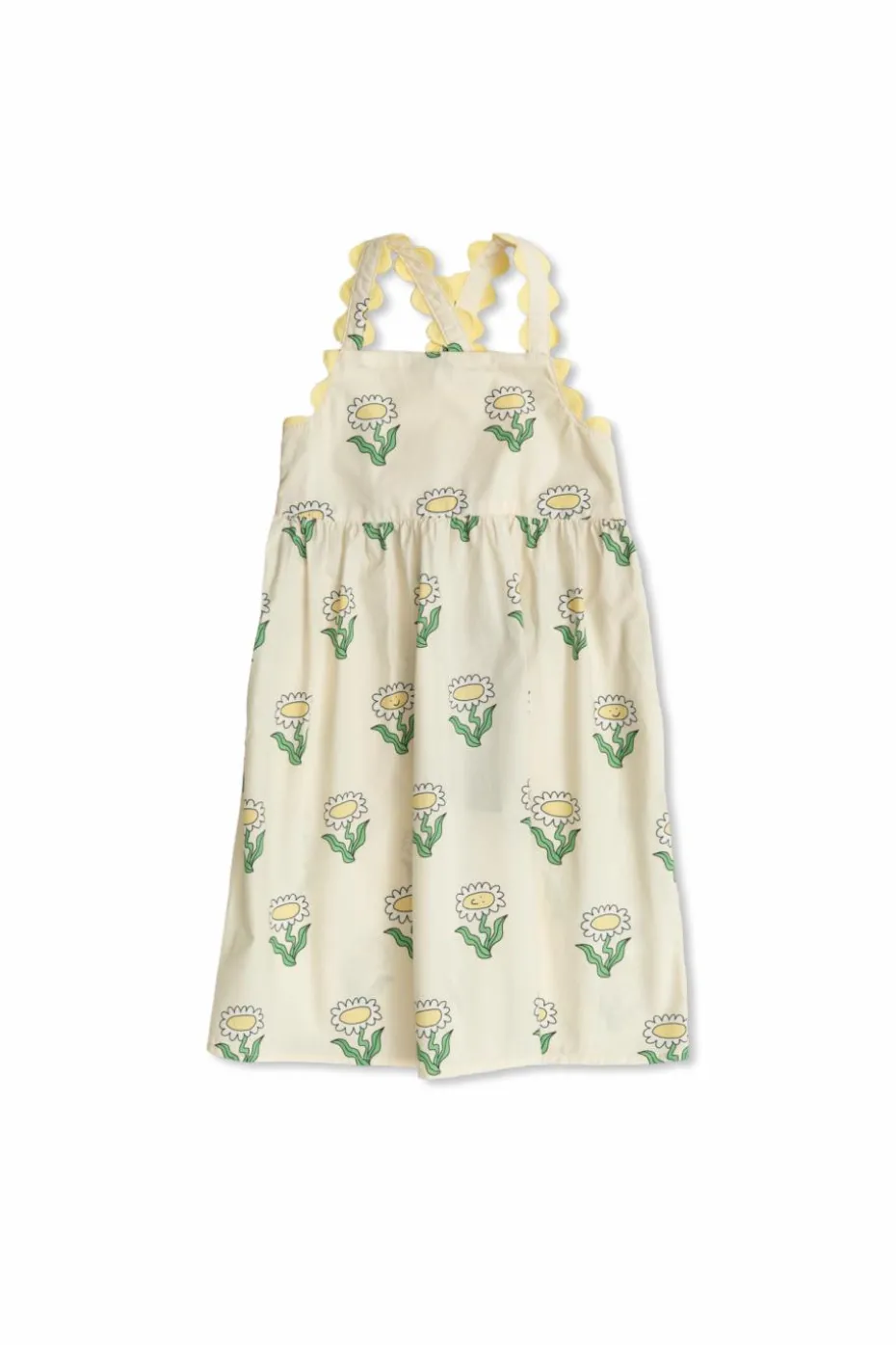 Stella McCartney Kids kremowy Sukienka z motywem kwiatowym