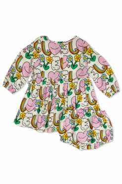 Stella McCartney Kids MULTIKOLOR Sukienka ze wzorami