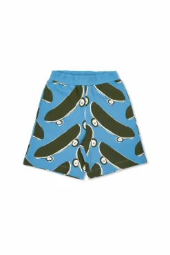 Stella McCartney Kids NIEBIESKI Bawełniane szorty z nadrukiem