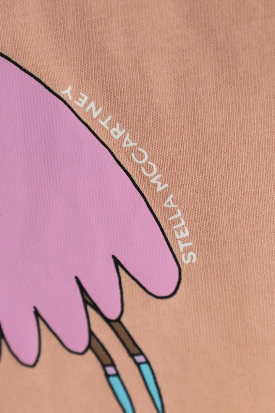 Stella McCartney Kids RÓŻOWY T-shirt z kolorowym nadrukiem