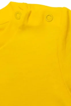 Stella McCartney Kids ŻÓŁTY T-shirt z motywem kota