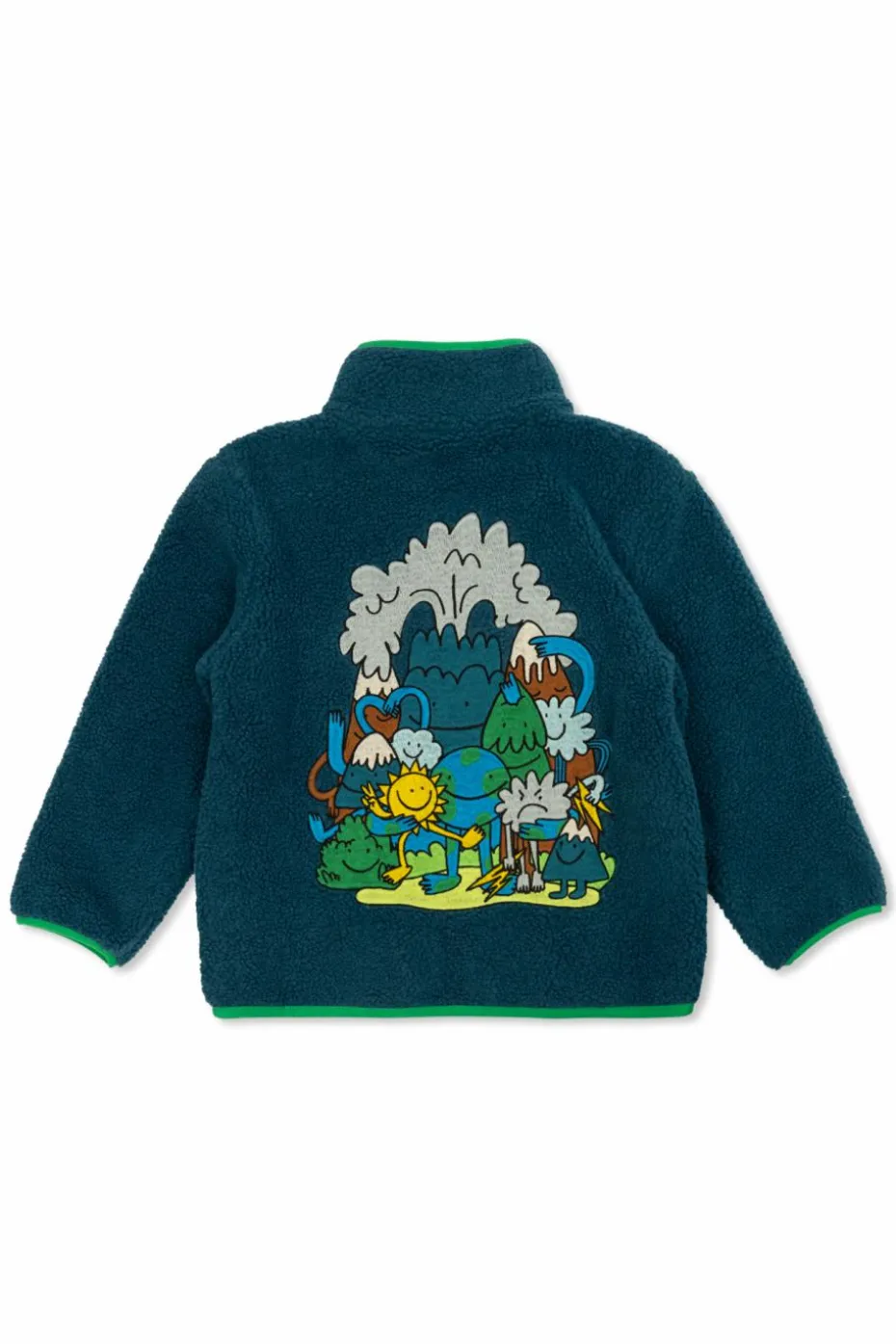 Stella McCartney Kids ZIELONY Polar z haftem