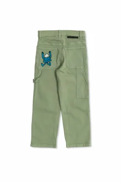 Stella McCartney Kids ZIELONY Spodnie z kieszeniami