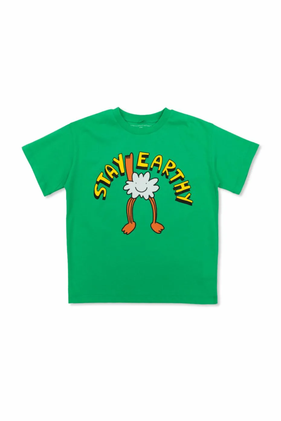 Stella McCartney Kids ZIELONY T-shirt z nadrukiem
