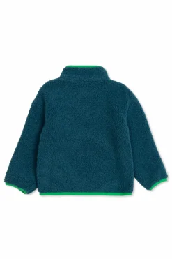 Stella McCartney Kids ZIELONY Polar z haftem