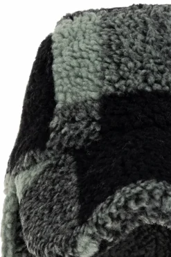 Stella McCartney Kids ZIELONY Futrzana czapka z nausznikami