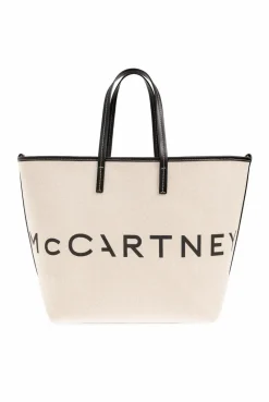 Stella McCartney kremowy Torba typu ‘shopper’ z logo