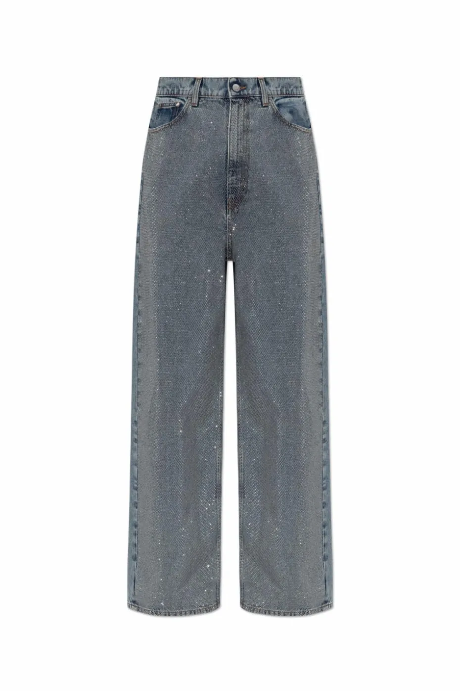 Stella McCartney NIEBIESKI Jeansy z połyskującymi cekinami
