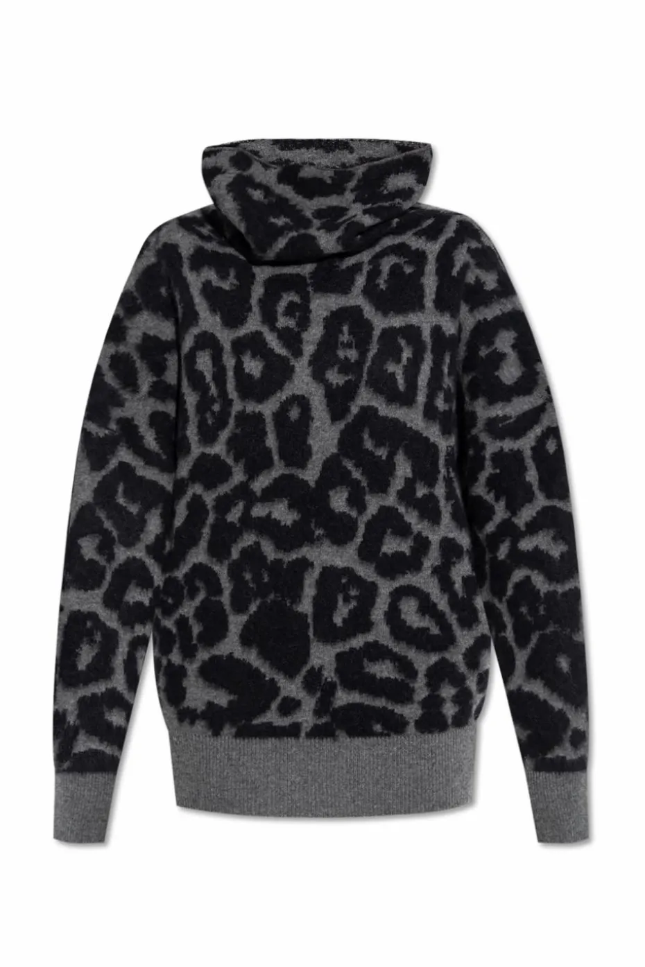 Stella McCartney SZARY Golf z motywem zwierzęcym