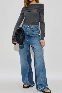Stella McCartney SZARY Wełniany sweter