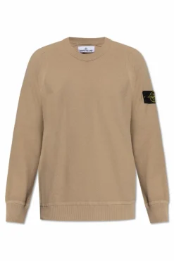 Stone Island beżowy Bluza z okrągłym dekoltem
