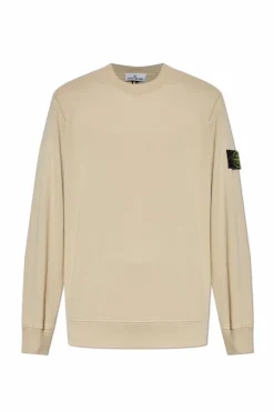 Stone Island beżowy Bluza z logo