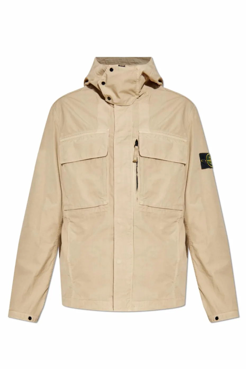 Stone Island beżowy Kurtka z kapturem