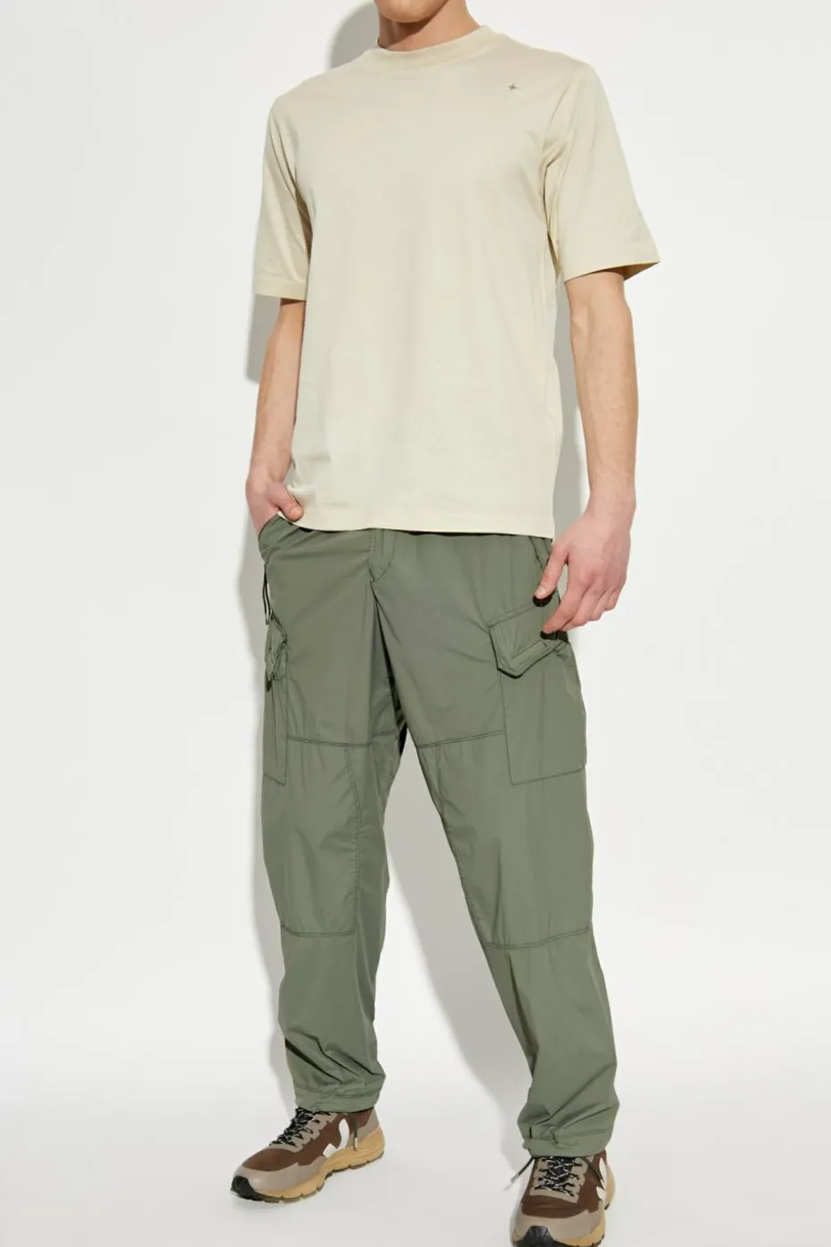Stone Island beżowy T-shirt kapsuła `Stellina`