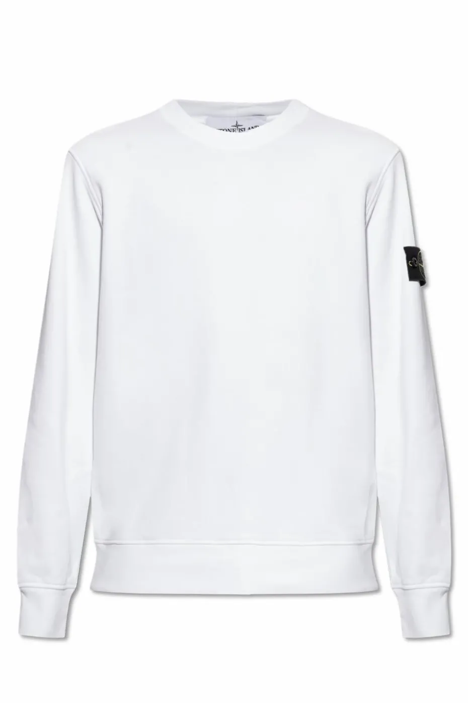 Stone Island BIAŁY Bluza z naszywką z logo