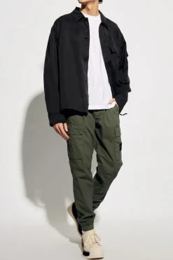 Stone Island BIAŁY T-shirt z logo