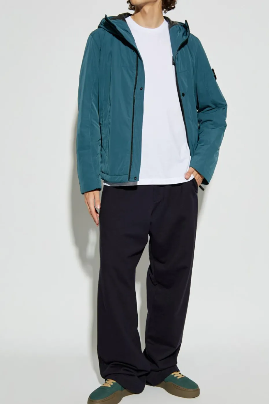 Stone Island BIAŁY T-shirt z logo