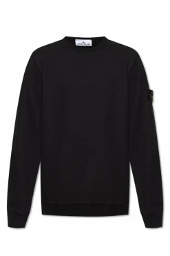Stone Island CZARNY Bluza z logo