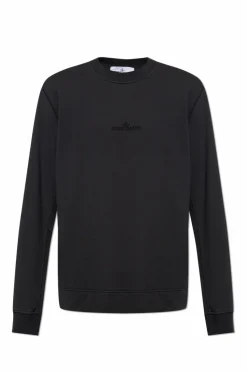Stone Island CZARNY Bluza z logo