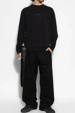 Stone Island CZARNY Bluza z logo