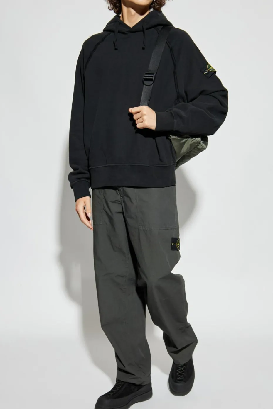Stone Island CZARNY Bluza z logo