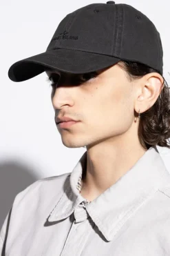 Stone Island CZARNY Czapka z daszkiem