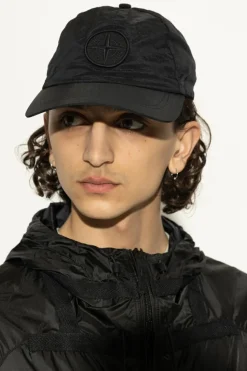 Stone Island CZARNY Czapka z daszkiem