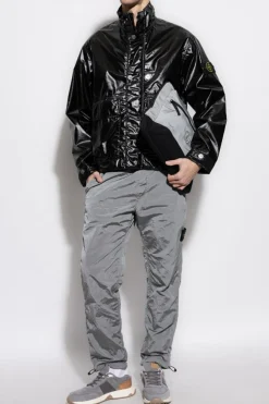 Stone Island CZARNY Kurtka z logo