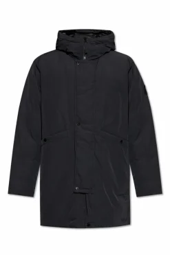 Stone Island CZARNY Kurtka puchowa `Micro Twill`