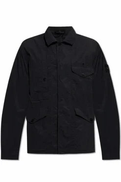 Stone Island CZARNY Kurtka z kieszeniami