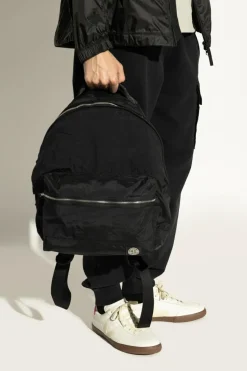 Stone Island CZARNY Plecak z logo