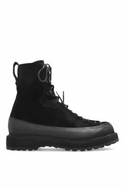 Stone Island CZARNY Skórzane buty za kostkę