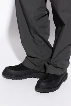 Stone Island CZARNY Skórzane buty za kostkę