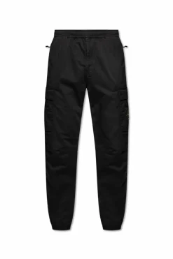 Stone Island CZARNY Spodnie z logo