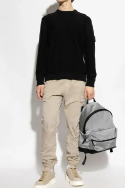 Stone Island CZARNY Sweter kapsuła `Ghost`