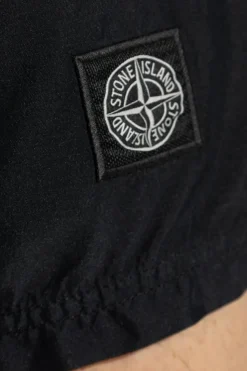 Stone Island CZARNY Szorty kąpielowe