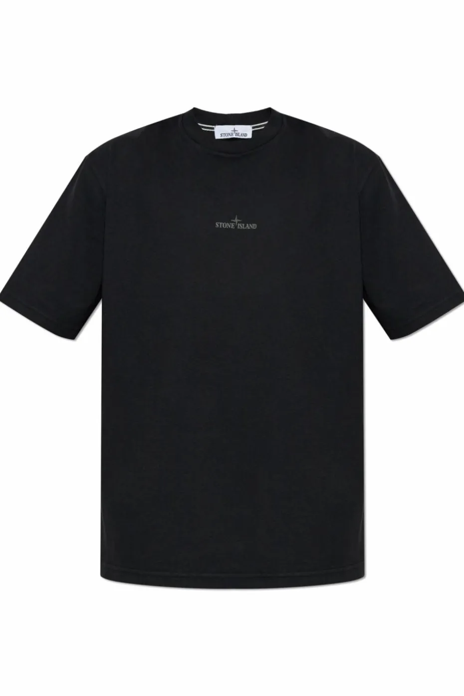 Stone Island CZARNY T-shirt z logo