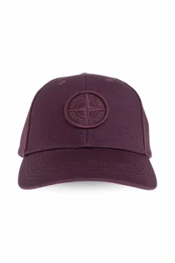 Stone Island FIOLETOWY Czapka z daszkiem