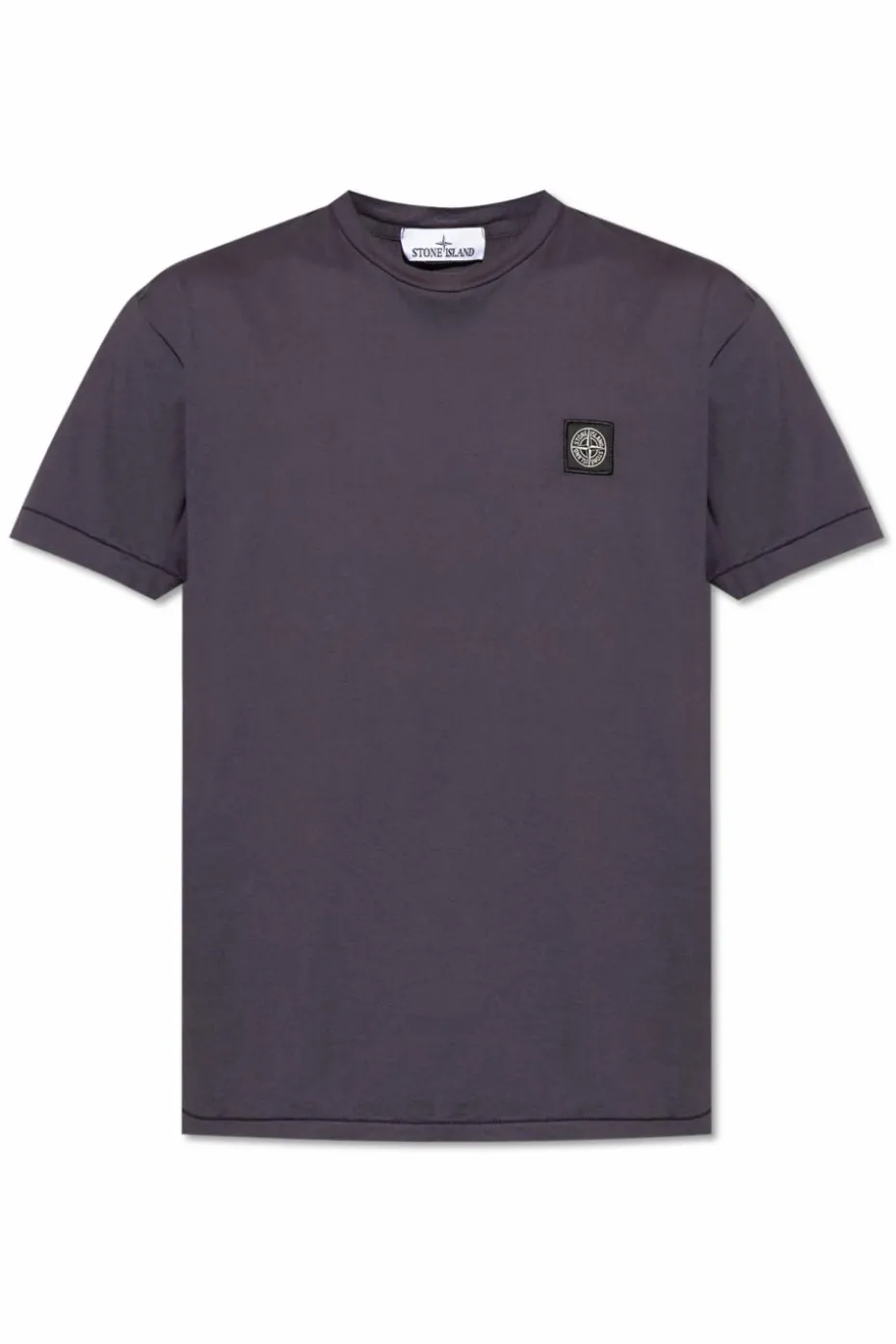 Stone Island FIOLETOWY T-shirt z logo