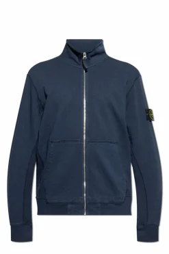 Stone Island GRANATOWY Bluza ze stójką