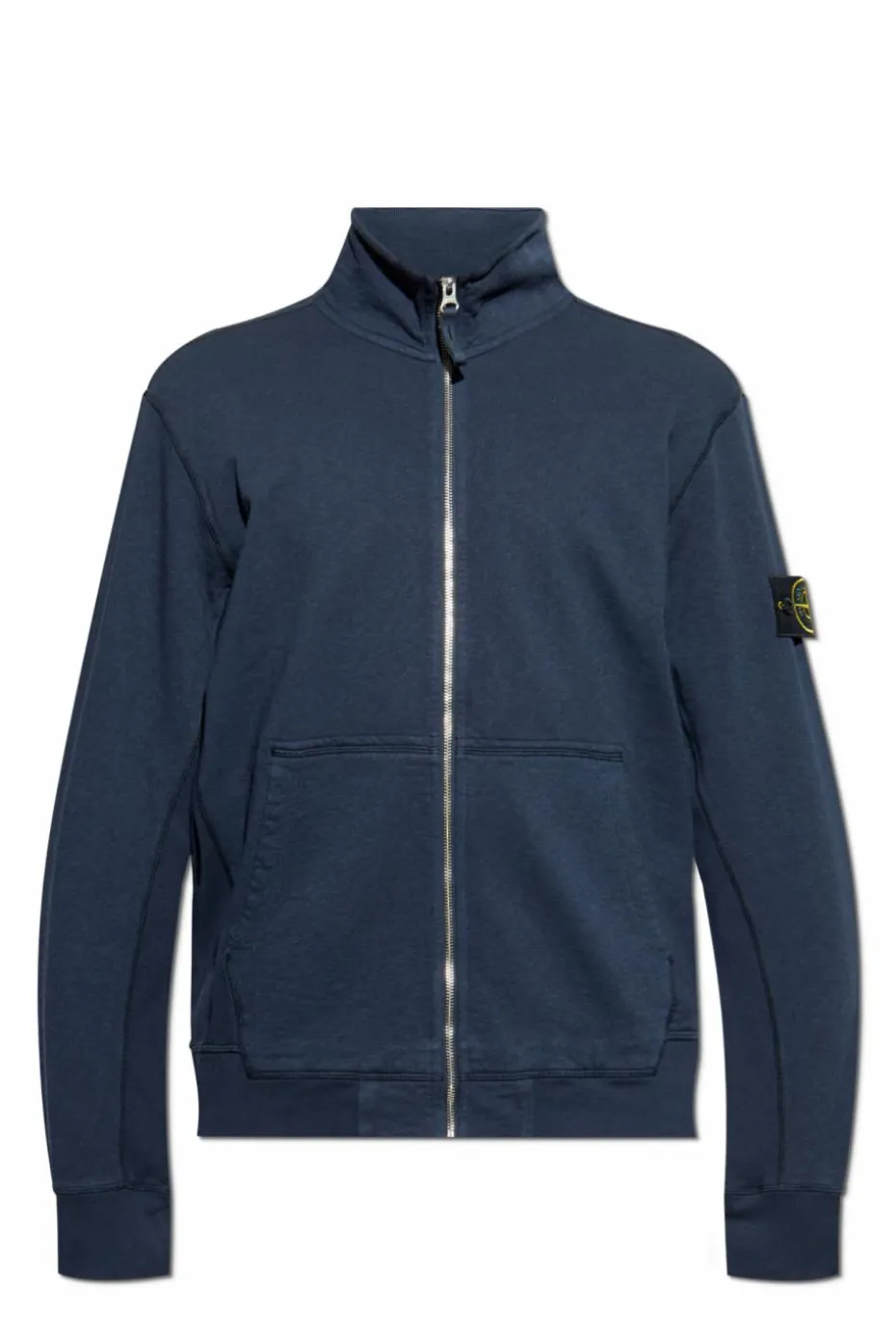 Stone Island GRANATOWY Bluza ze stójką