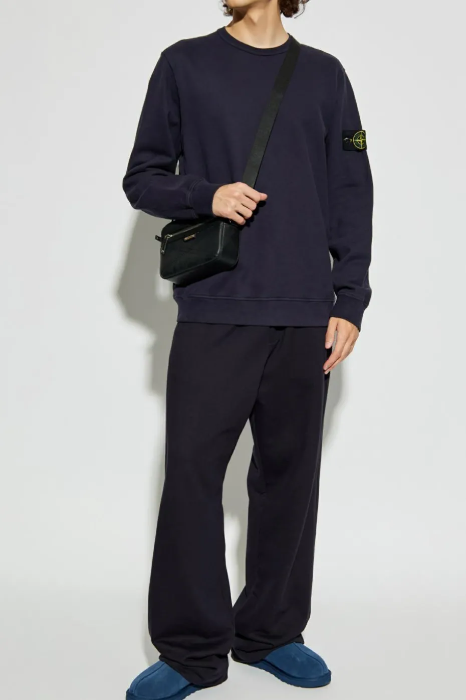 Stone Island GRANATOWY Bluza z logo