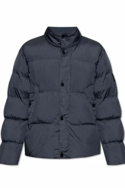 Stone Island GRANATOWY Kurtka puchowa `Garment Dyspo`