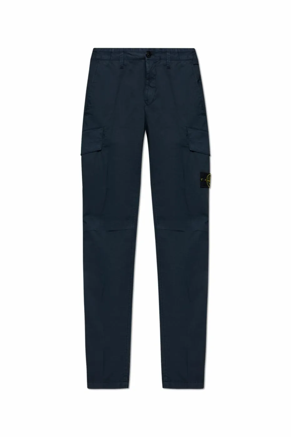 Stone Island GRANATOWY Spodnie z logo