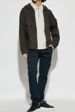 Stone Island GRANATOWY Spodnie z logo