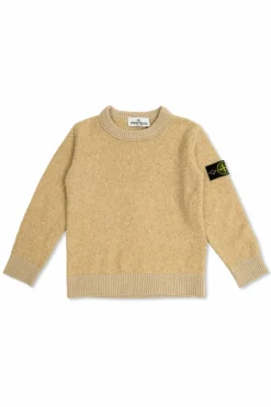 Stone Island Junior beżowy Sweter z logo